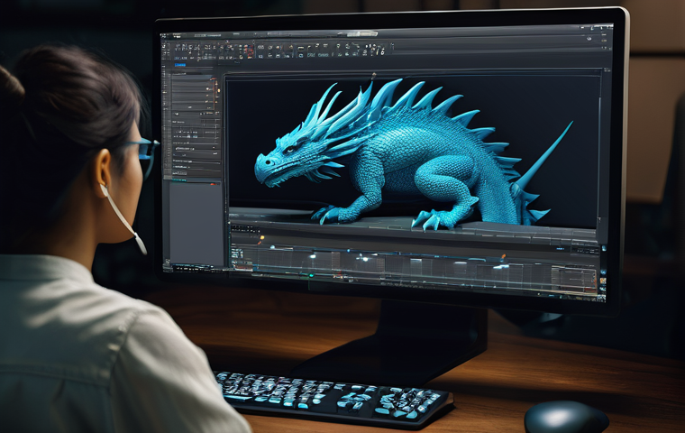 캐릭터디자인 자격증의 최신 업데이트 정보 - **Prompt 1: Digital Character Creation in a Cozy Studio**
    A vibrant, medium-shot image of a chee...