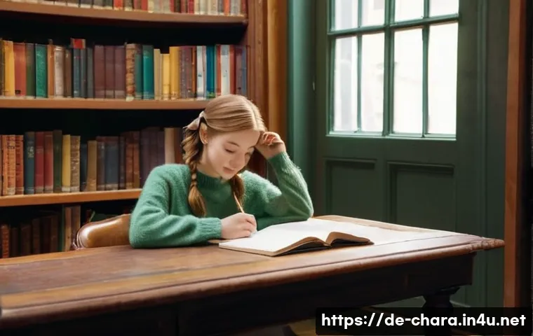 캐릭터디자인 자격증 필수 과목 심화 학습 - **Prompt:** A young female character, around 20 years old, with a thoughtful and slightly shy expres...